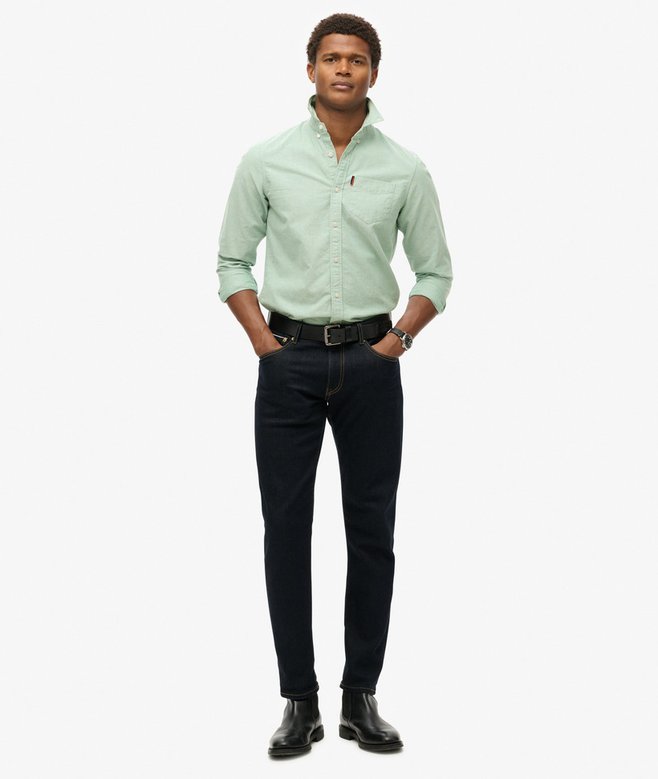 Superdry Camisa Oxford De Manga Larga