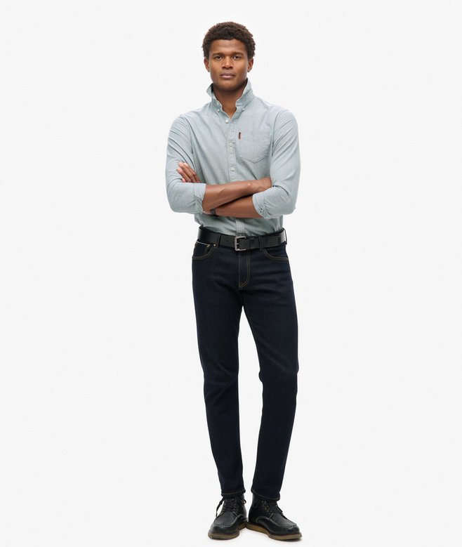 Superdry Camisa Oxford De Manga Larga