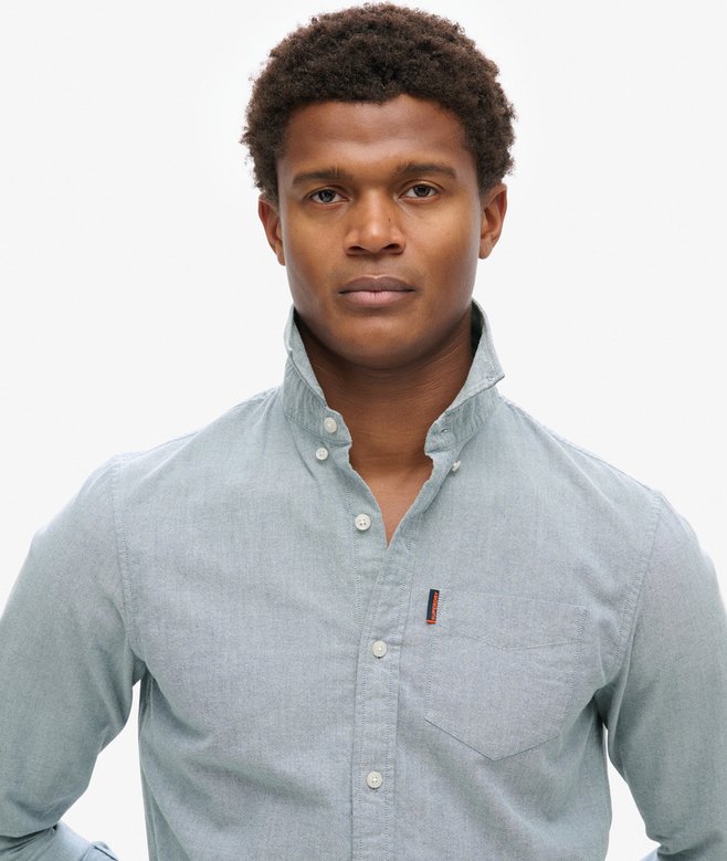 Superdry Camisa Oxford De Manga Larga
