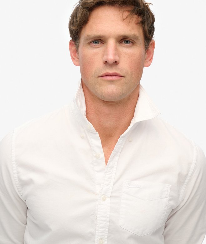 Superdry Camisa Oxford De Manga Larga