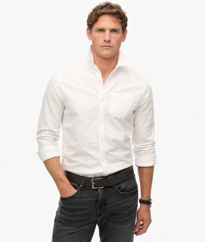 superdry Camisa Oxford de manga larga