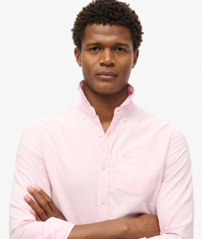 Superdry Camisa Oxford De Manga Larga