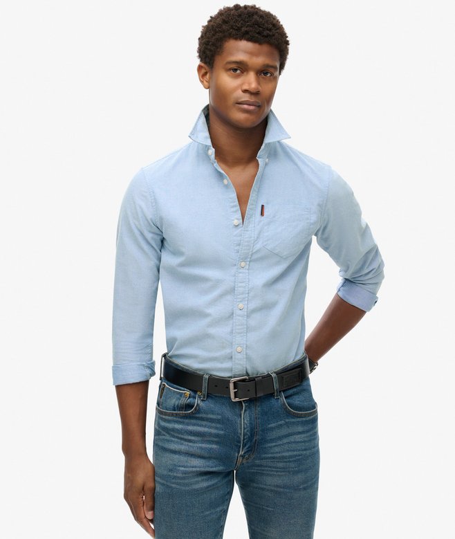 superdry Camisa Oxford de manga larga