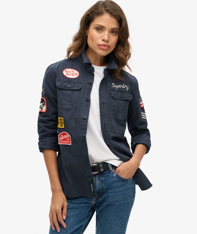 superdry Camisa Scout de manga larga