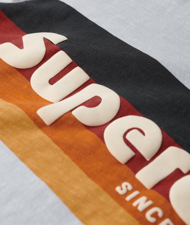 Superdry Camiseta A Rayas Con Logo Cali