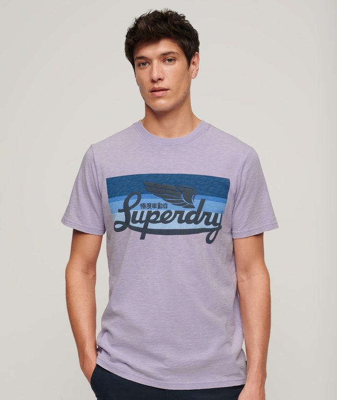 Superdry Camiseta A Rayas Con Logo Cali
