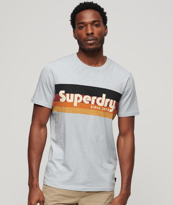superdry Camiseta a rayas con logo Cali