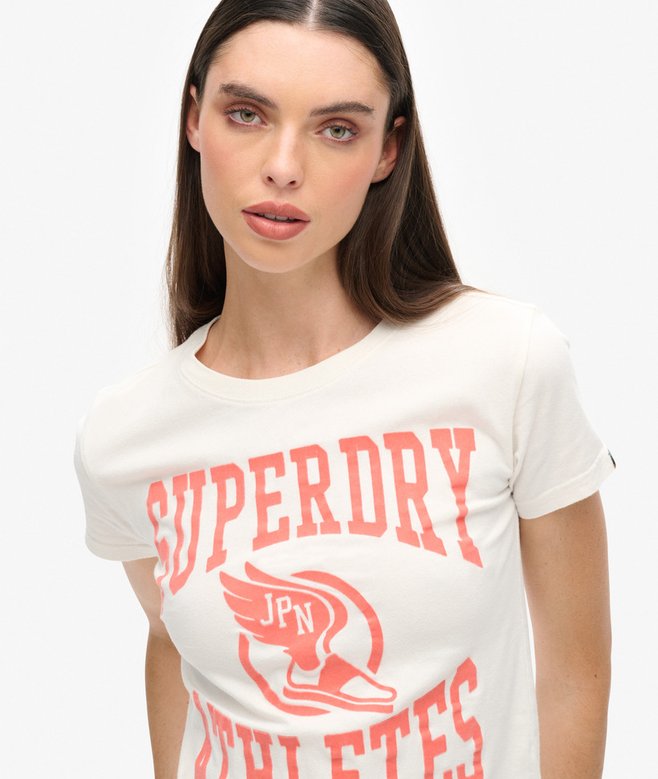 Superdry Camiseta Ajustada Afelpada Varsity