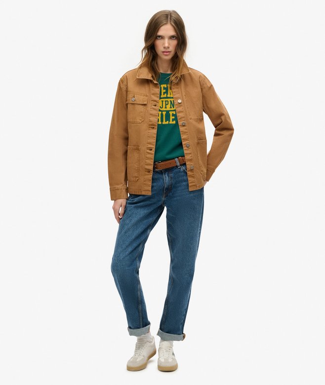 Superdry Camiseta Ajustada Afelpada Varsity