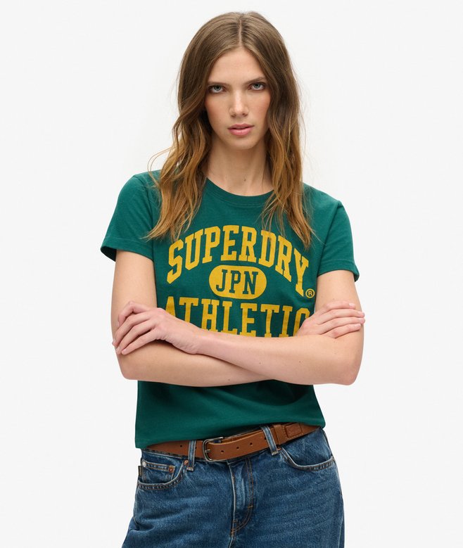 superdry Camiseta ajustada afelpada Varsity