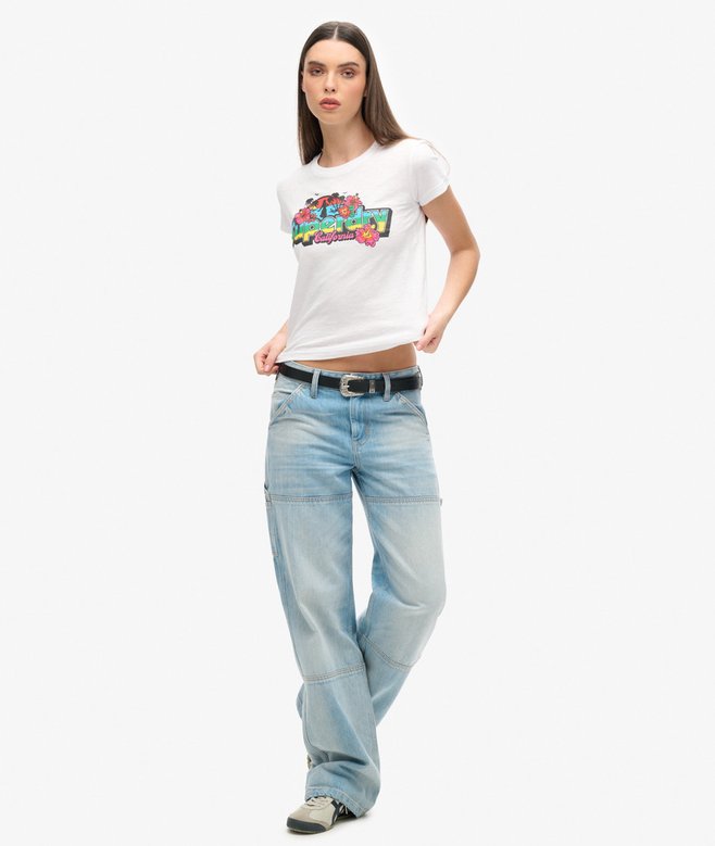 Superdry Camiseta Ajustada Cali Sticker