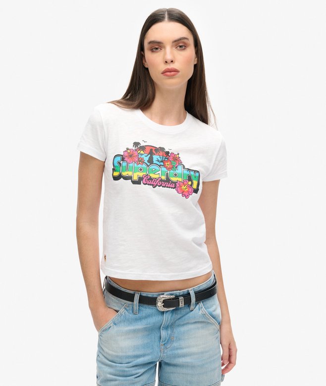 superdry Camiseta ajustada Cali Sticker