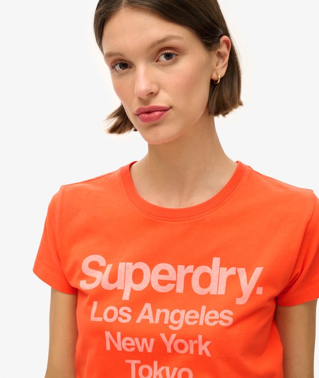 Superdry Camiseta Ajustada City Con Logotipo Core