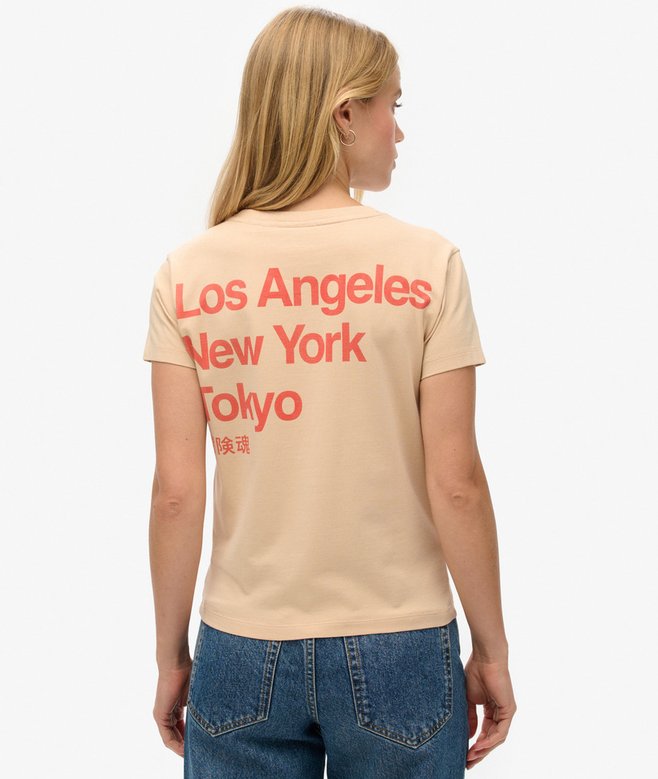 Superdry Camiseta Ajustada City Con Logotipo Core