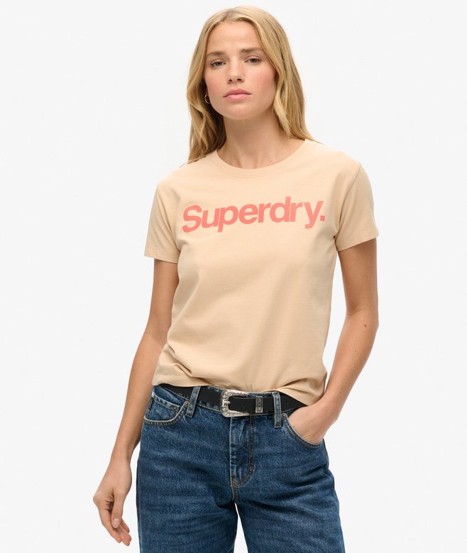 superdry Camiseta ajustada City con logotipo Core