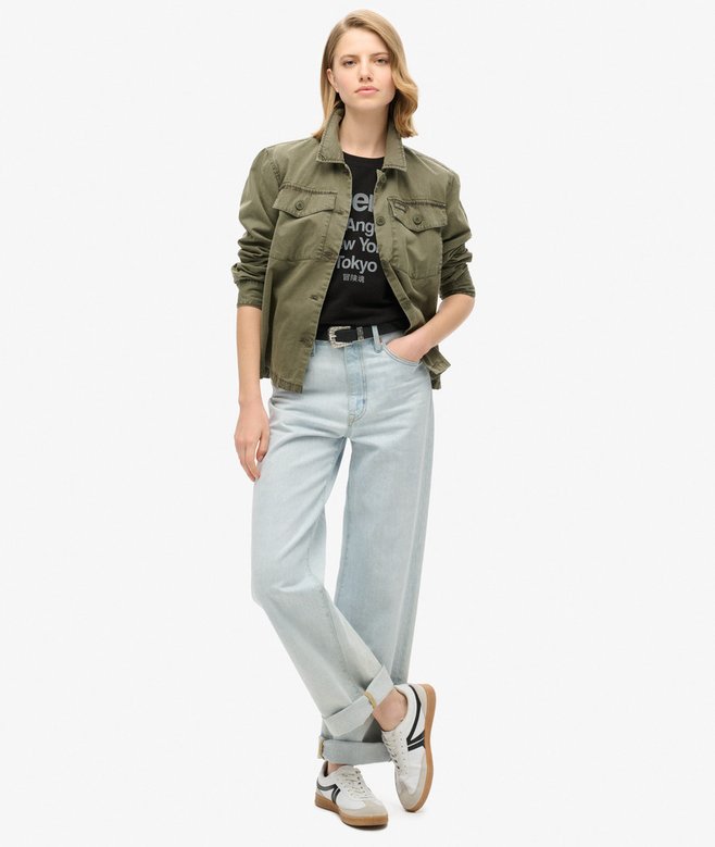 Superdry Camiseta Ajustada City Con Logotipo Core