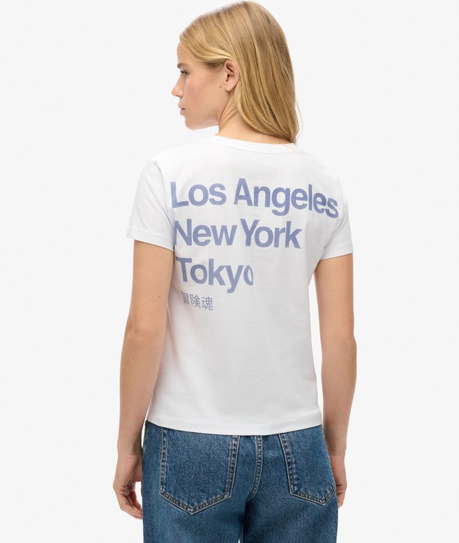 Superdry Camiseta Ajustada City Con Logotipo Core