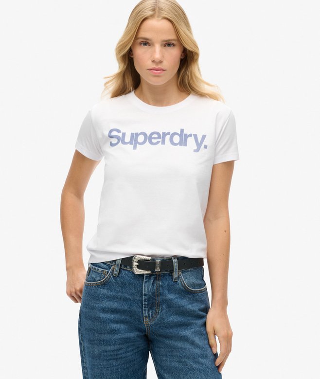 superdry Camiseta ajustada City con logotipo Core