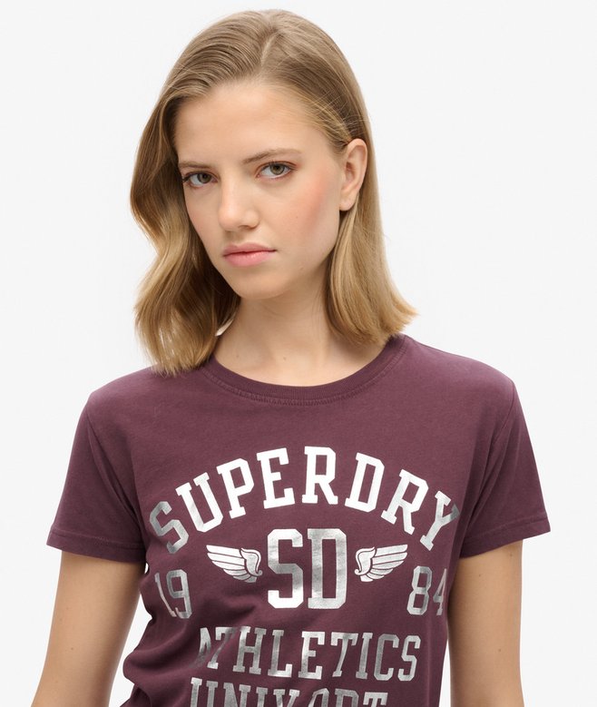 Superdry Camiseta Ajustada College Script