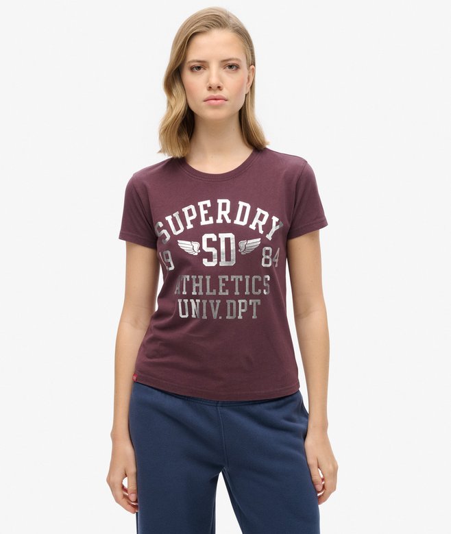superdry Camiseta ajustada College Script