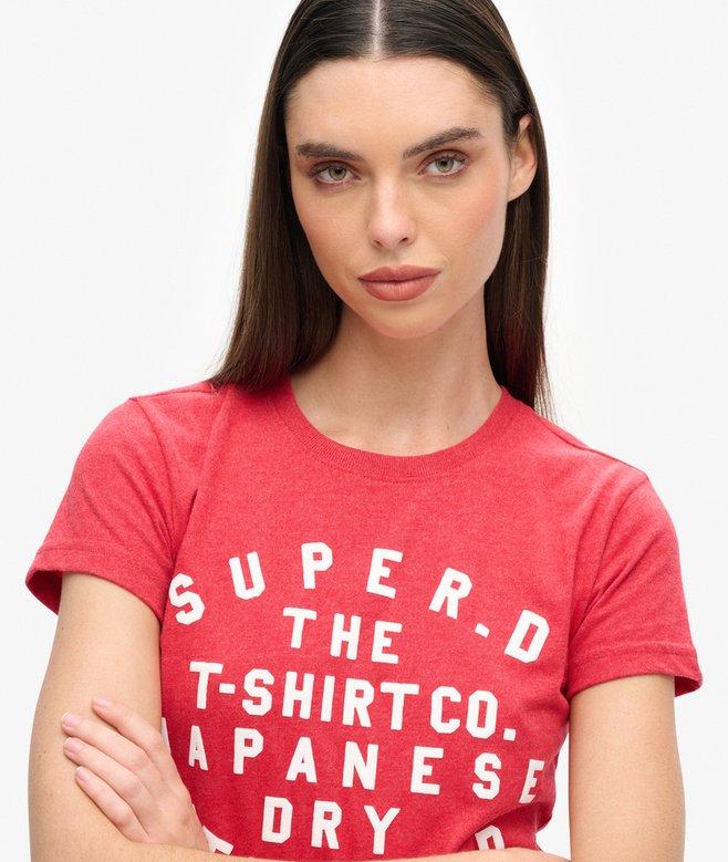 Superdry Camiseta Ajustada Con Estampado Abombado
