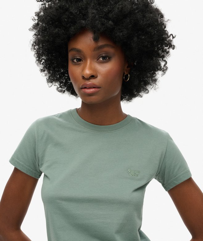 Superdry Camiseta Ajustada Con Logotipo Essential