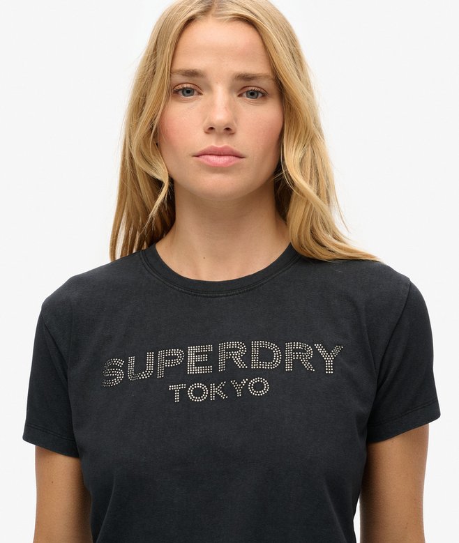 Superdry Camiseta Ajustada Gráfica Sport Luxe