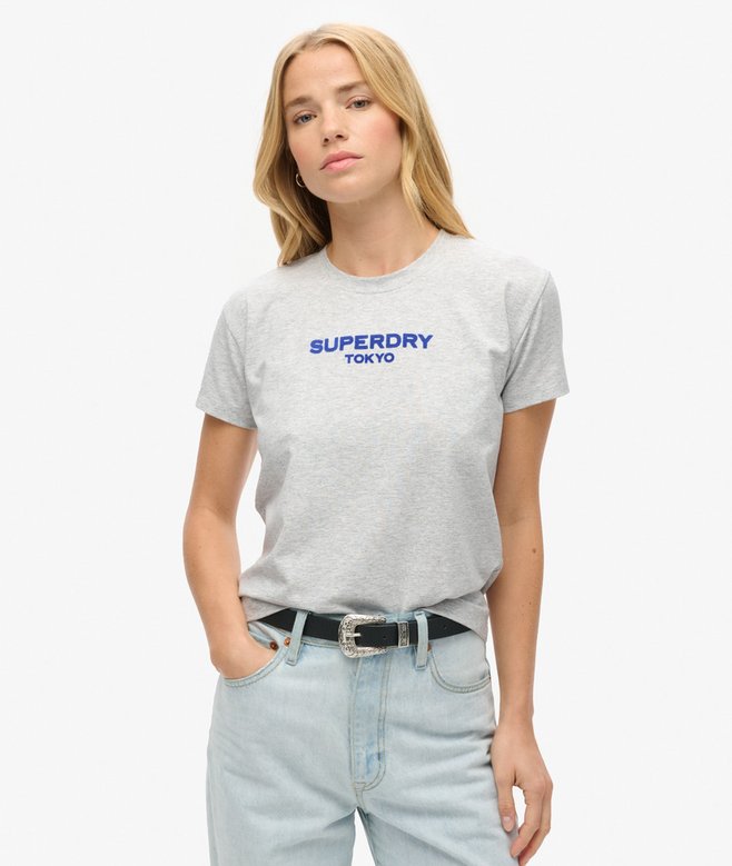 superdry Camiseta ajustada gráfica Sport Luxe