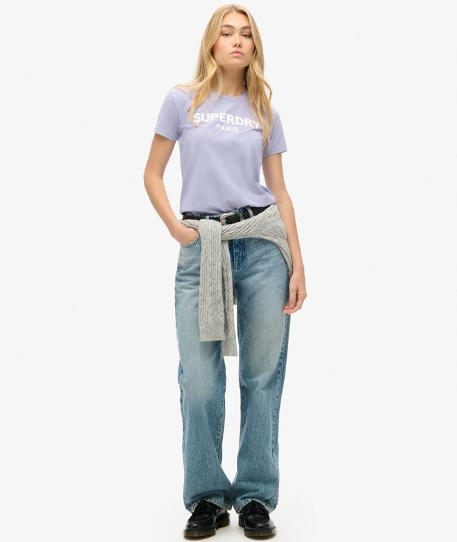 Superdry Camiseta Ajustada Gráfica Sport Luxe