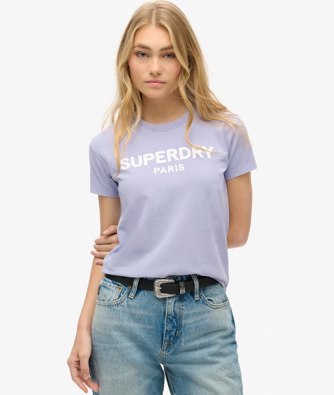 superdry Camiseta ajustada gráfica Sport Luxe