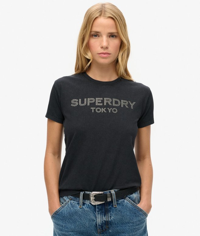 superdry Camiseta ajustada gráfica Sport Luxe