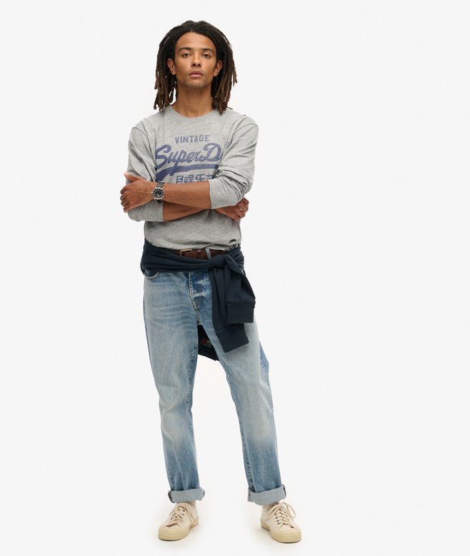 Superdry Camiseta Clásica Gráfica De Manga Larga