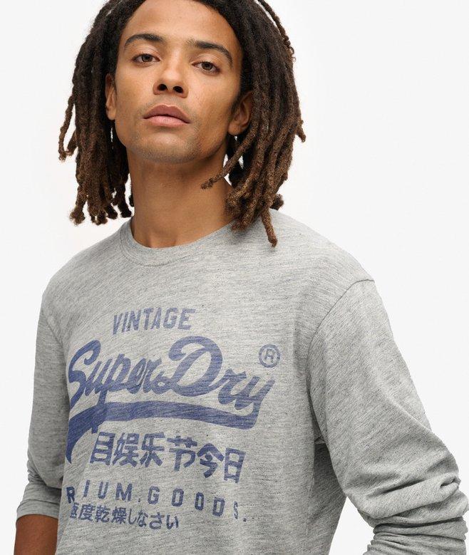 Superdry Camiseta Clásica Gráfica De Manga Larga