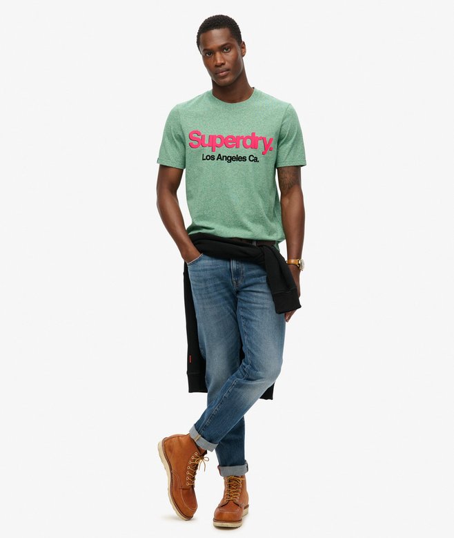 Superdry Camiseta Clásica Lavada Con Logotipo Core