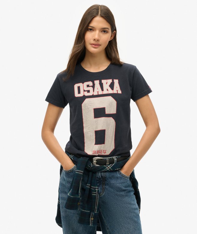 superdry Camiseta con adornos Osaka 6 90s