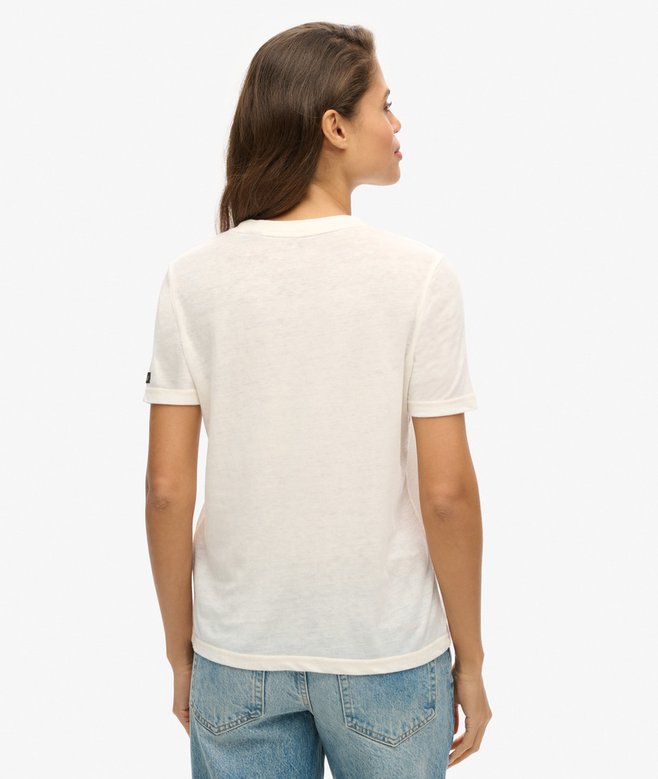 Superdry Camiseta Con Adornos Y Logo Vintage