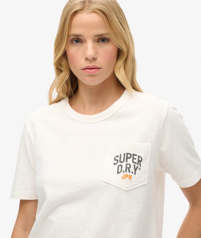 Superdry Camiseta Con Bolsillo Y Bordado Workwear