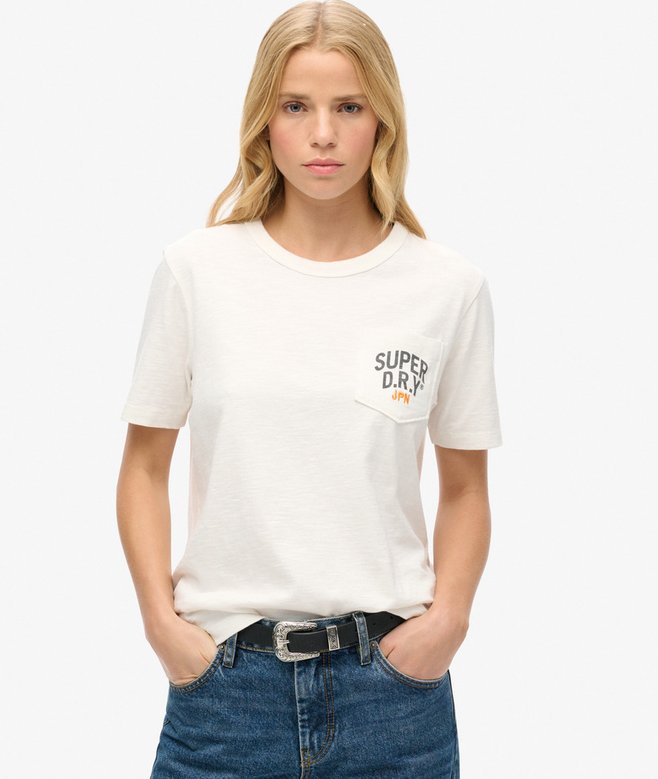 superdry Camiseta con bolsillo y bordado Workwear