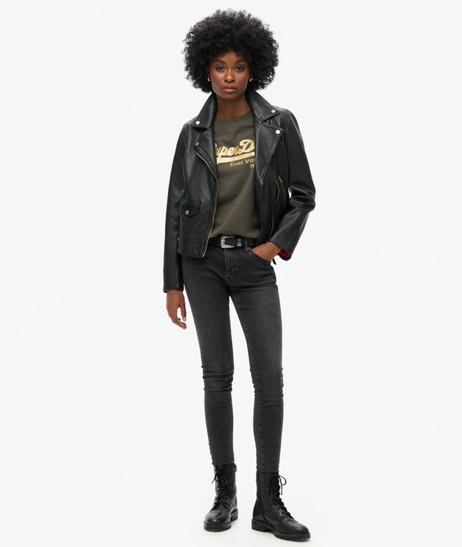 Superdry Camiseta Con Logotipo Gráfico Y Adornos