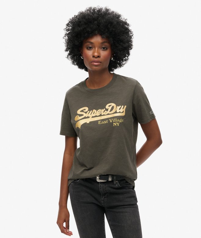 superdry Camiseta con logotipo gráfico y adornos