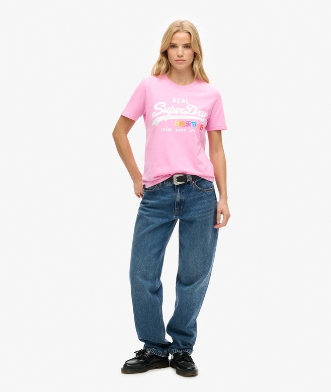 Superdry Camiseta Con Logotipo Vintage Pop Entry