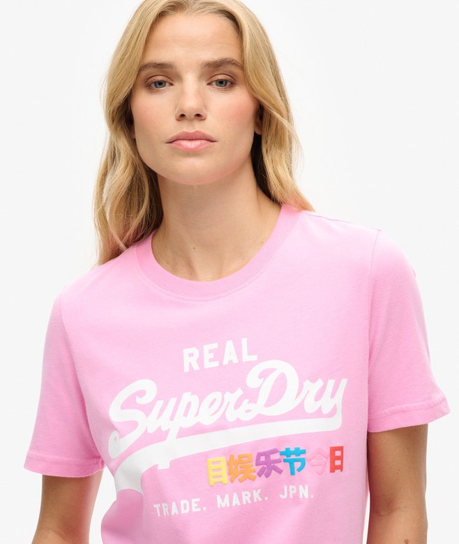 Superdry Camiseta Con Logotipo Vintage Pop Entry
