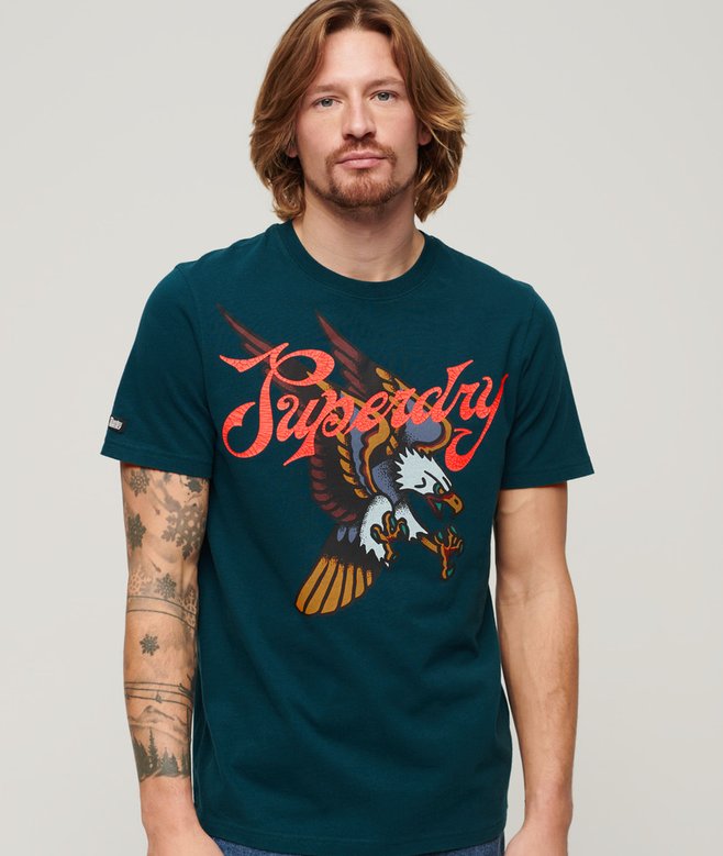 Superdry Camiseta Con Motivo De Tatuaje Script