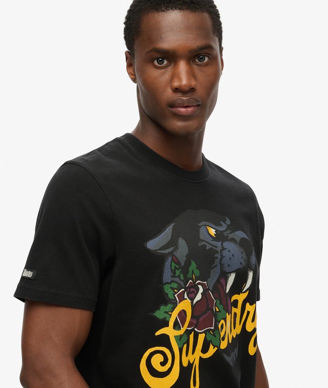 Superdry Camiseta Con Motivo De Tatuaje Script