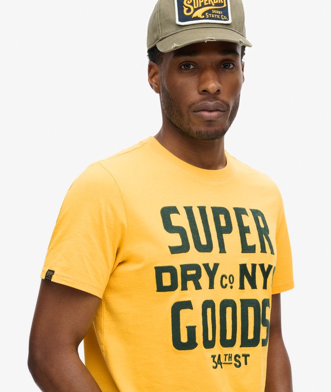 Superdry Camiseta Con Texto Gráfico Bordado