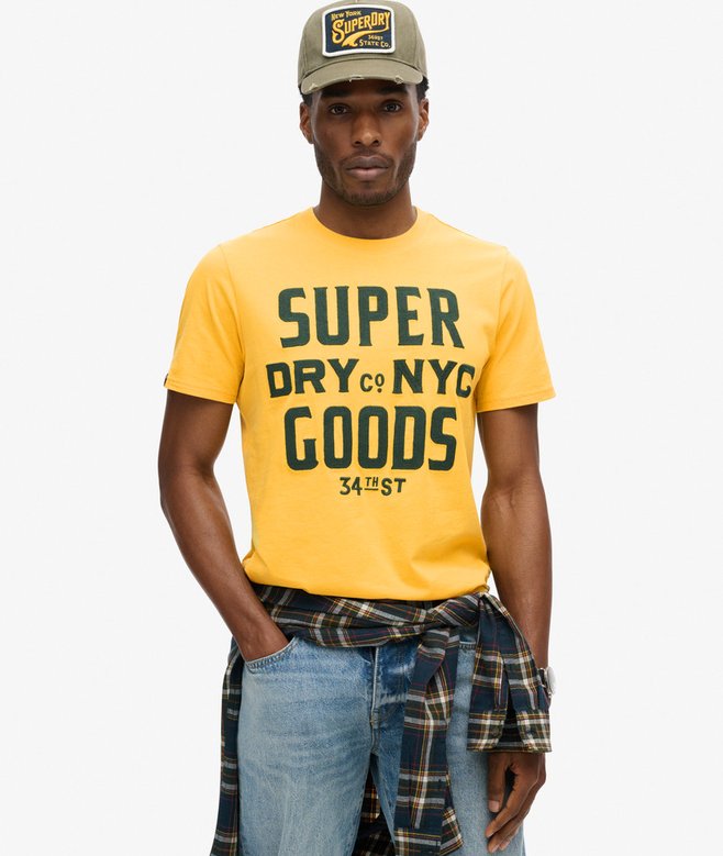 superdry Camiseta con texto gráfico bordado