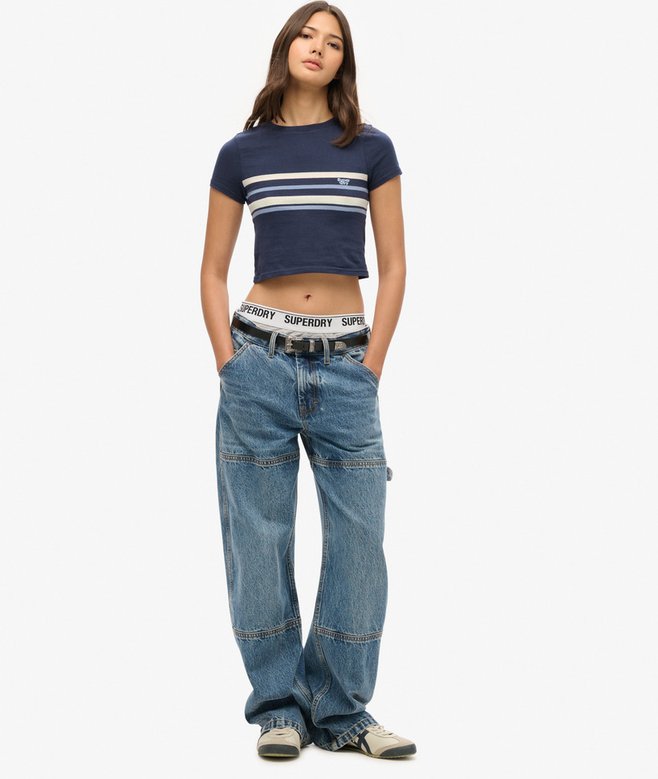 Superdry Camiseta Corta A Rayas Vintage