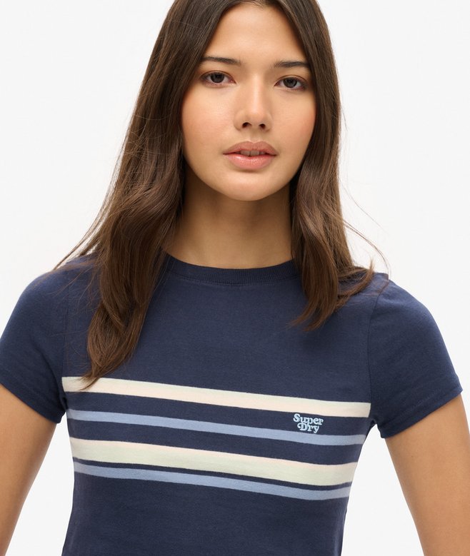 Superdry Camiseta Corta A Rayas Vintage