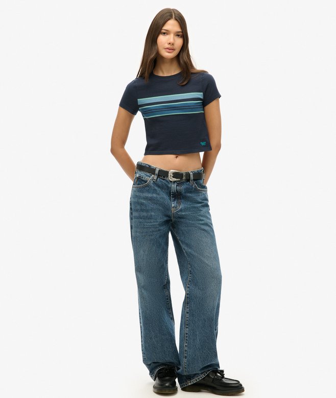 Superdry Camiseta Corta A Rayas Vintage