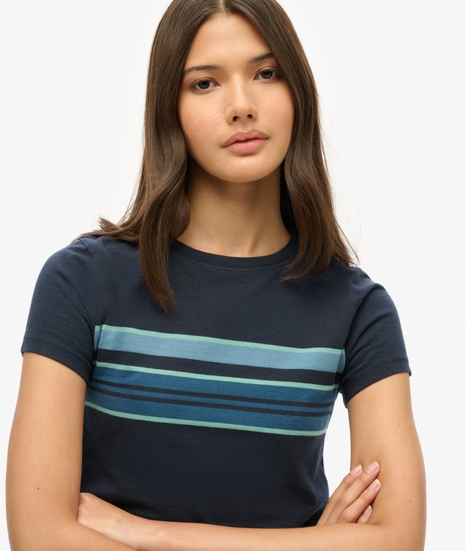 Superdry Camiseta Corta A Rayas Vintage